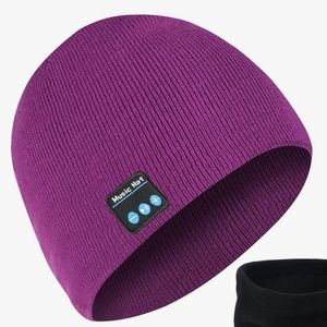 Bluetooth beanie - purple